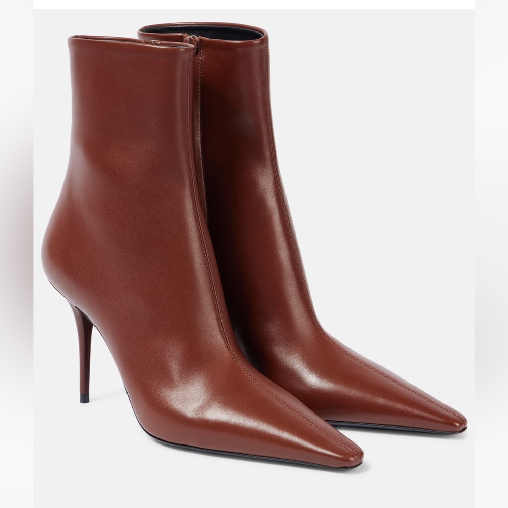 Saint Laurent Ashley 90 leather ankle boots - Picture 5 of 14
